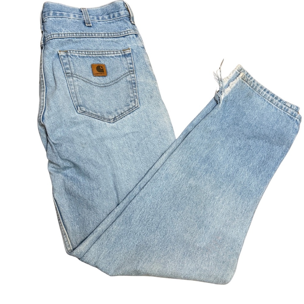 Late 90s Carhartt Jeans 36x34 | Distressed Baggy Grunge Workwear Denim